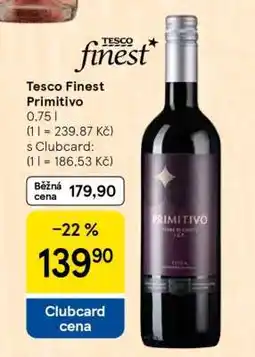 Tesco Tesco Finest Primitivo nabídka