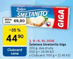 Tesco Želetava Smetanito GIGA nabídka