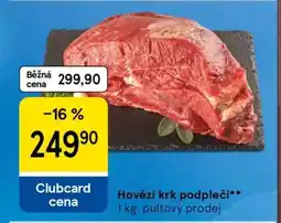 Tesco Hovězí krk podlečí nabídka