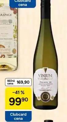 Tesco Vinium Pálava 2020 nabídka