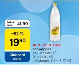 Tesco Schweppes nabídka