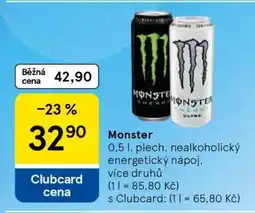 Tesco Monster nabídka