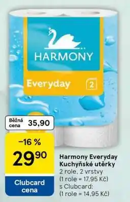 Tesco Harmony Everyday Kuchyňské utěrky nabídka