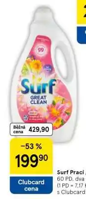 Tesco Surf prací gel nabídka