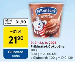 Tesco Pribináček Čokopěna nabídka