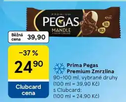 Tesco Prima Pegas Premium Zmrzlina nabídka