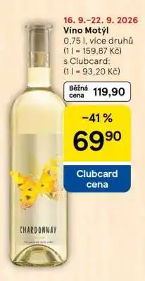 Tesco Víno Motýl nabídka