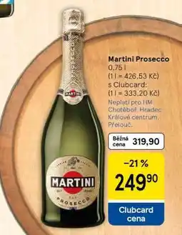 Tesco Martini Prosecco nabídka