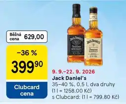 Tesco Jack Daniel‘s nabídka