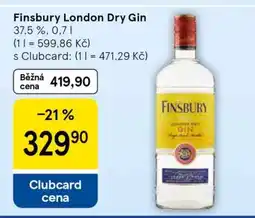 Tesco Finsbury London Dry Gin nabídka