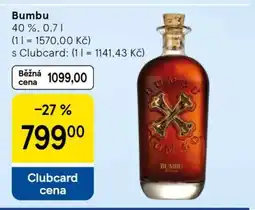 Tesco BUMBU nabídka
