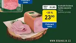 Tesco Krahulík Dušená šunka zauzená nabídka