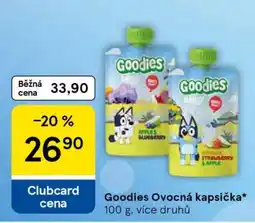 Tesco Goodies Ovocná kapsička nabídka
