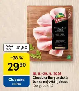 Tesco Chodura Burgundská šunka nejvyšší jakosti nabídka