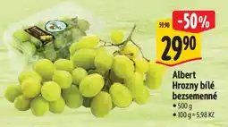 Albert Albert Hrozny bílé bezsemenné nabídka