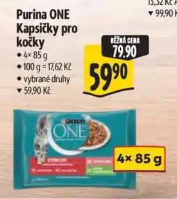 Albert Purina ONE Kapsičky pro kočky nabídka
