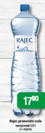 Brněnka Rajec pramenitá voda nesycena nabídka