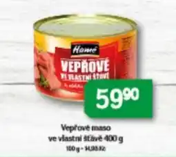Brněnka Hame vepřové maso ve vlastní šťávě nabídka