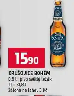 Terno KRUŠOVICE BOHÉM 0,5l pivo světlý ležák nabídka