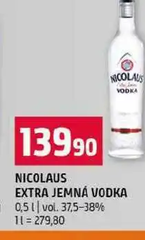 Terno NICOLAUS EXTRA JEMNÁ VODKA 0,5l vol. 37,5-38% nabídka