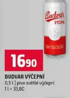 Terno BUDVAR VÝČEPNÍ 0,5l pivo světlé výčepní nabídka