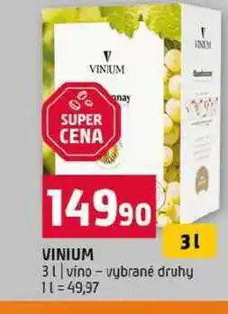 Terno VINIUM 3l vino vybrané druhy nabídka