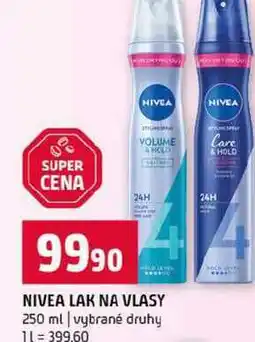 Terno NIVEA LAK NA VLASY 250 ml vybrané druhy nabídka