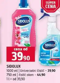 Terno SIDOLUX 1000 ml Univerzalni čistič 750 ml čistič oken nabídka