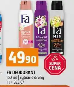 Terno FA DEODORANT 150 ml vybrané druhy nabídka