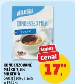 Penny Market KONDENZOVANÉ MLÉKO 7,5% MILKERIA nabídka
