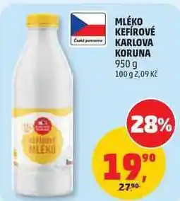 Penny Market MLÉKO KEFÍROVÉ KARLOVA KORUNA nabídka