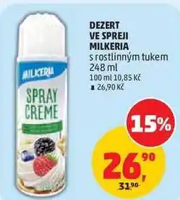Penny Market DEZERT VE SPREJI MILKERIA s rostlinným tukem nabídka