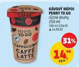 Penny Market KÁVOVÝ NÁPOJ PENNY TO GO různé druhy nabídka