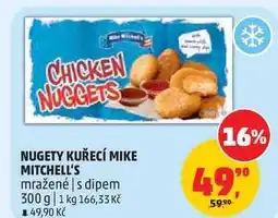 Penny Market NUGETY KUŘECÍ MIKE MITCHELL'S mražené s dipem nabídka