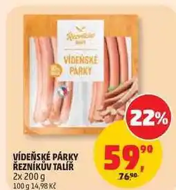 Penny Market VÍDEŇSKÉ PÁRKY ŘEZNÍKŮV TALÍŘ nabídka