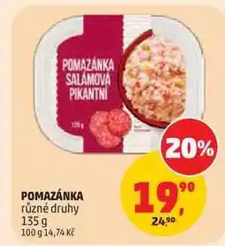 Penny Market POMAZÁNKA různé druhy nabídka