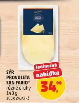 Penny Market SÝR PROVOLETA SAN FABIO různé druhy nabídka
