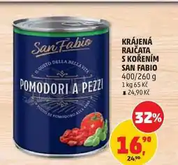 Penny Market KRÁJENÁ RAJČATA S KOŘENÍM SAN FABIO, 400/260 g nabídka