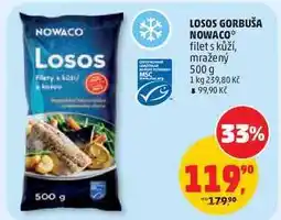 Penny Market LOSOS GORBUŠA NOWACO filet s kůží, mražený nabídka