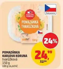 Penny Market POMAZÁNKA KARLOVA KORUNA tvarůžková nabídka