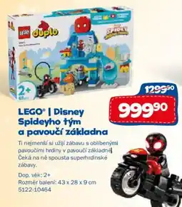 Sparkys lego duplo spideyho tým a pavoučí základna nabídka