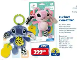Sparkys Clementoni plyšové chrastítko nabídka