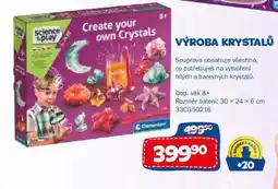 Sparkys Science & Play výroba krystalů nabídka