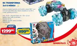 Sparkys RC Transforma 2v1 s párou nabídka