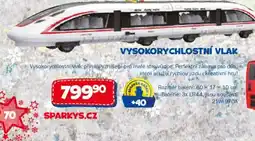 Sparkys Vysokorychlostní vlak nabídka