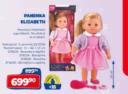Sparkys Elizabeth panenka s hřebínkem a gumičkami nabídka