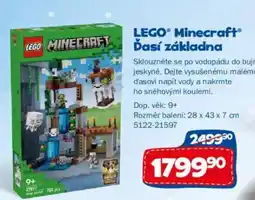 Sparkys LEGO Minecraft Dáši základna nabídka