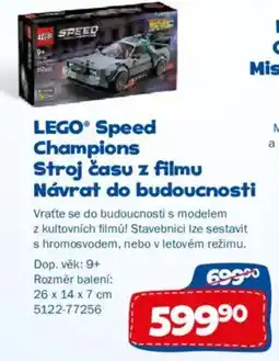 Sparkys Lego speed champions stroj času z filmu návrat do budoucnosti nabídka