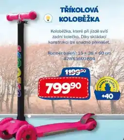 Sparkys Tříkolová koloběžka nabídka