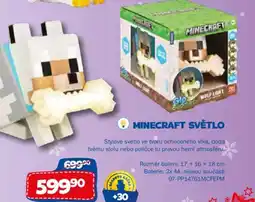 Sparkys Minecraft světlo nabídka